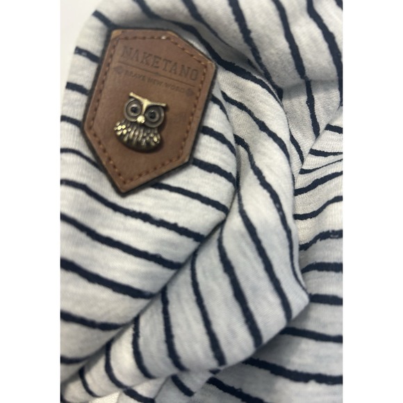 NAKETANO Darth X Striped Funnel Neck Pullover Hoodie Sweatshirt Size Small - Picture 5 of 7